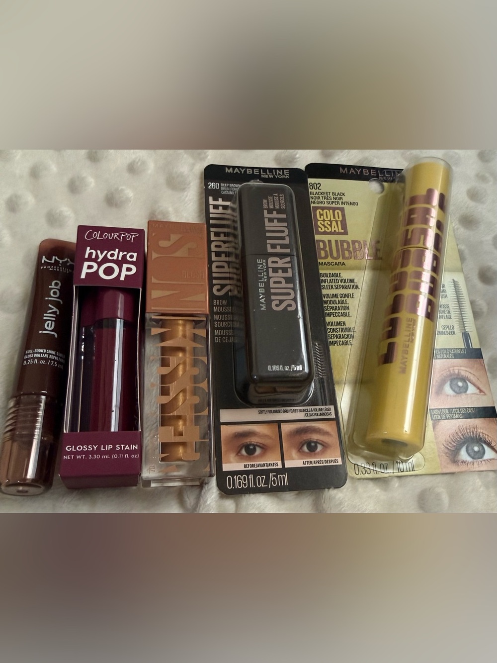 Maybelline Colossal Bubble Mascara makeup gift bundle
